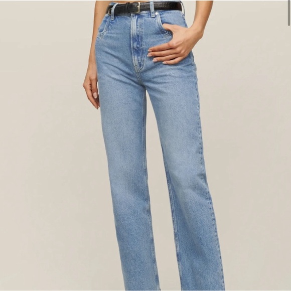 NWT Reformation Cowboy High Ride Straight Jeans - Picture 2 of 10
